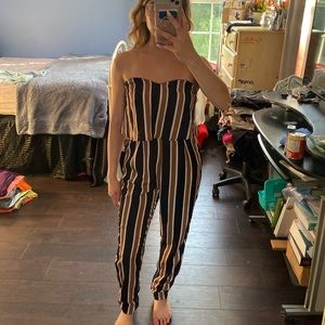 Stripe jumpsuit